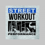 Street Workout Performance hrubá mikina na zips s kapucou stiahnuteľnou šnúrkami